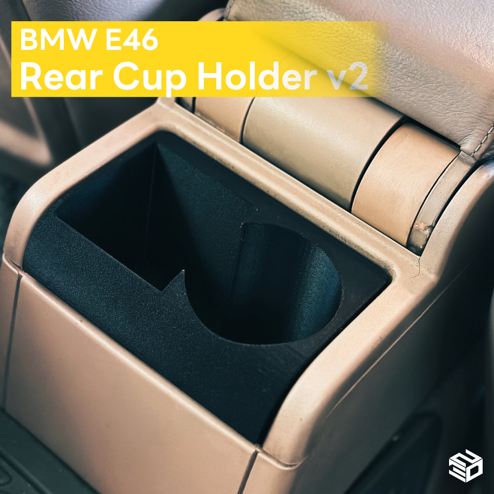 BMW Series 3 (E46) - ที่วางแก้วหลังและช่องเก็บของ